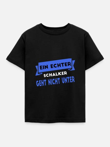 Schalker Schalke Gelsenkirchen Ruhrpott Fans - Kinder T-Shirt - Schwarz
