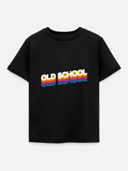 Old school - Kinder T-Shirt - Schwarz