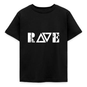 Techno - Techno music - Rave Shirt - Kinder T-Shirt - Schwarz - Vorne - AI Model Kid Female (0cm)