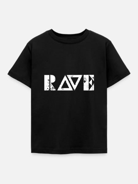 Techno - Techno music - Rave Shirt - Kinder T-Shirt - Schwarz