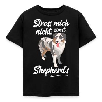 Australian Shepherd - Kinder T-Shirt - Schwarz - Vorne - AI Model Kid Female (0cm)