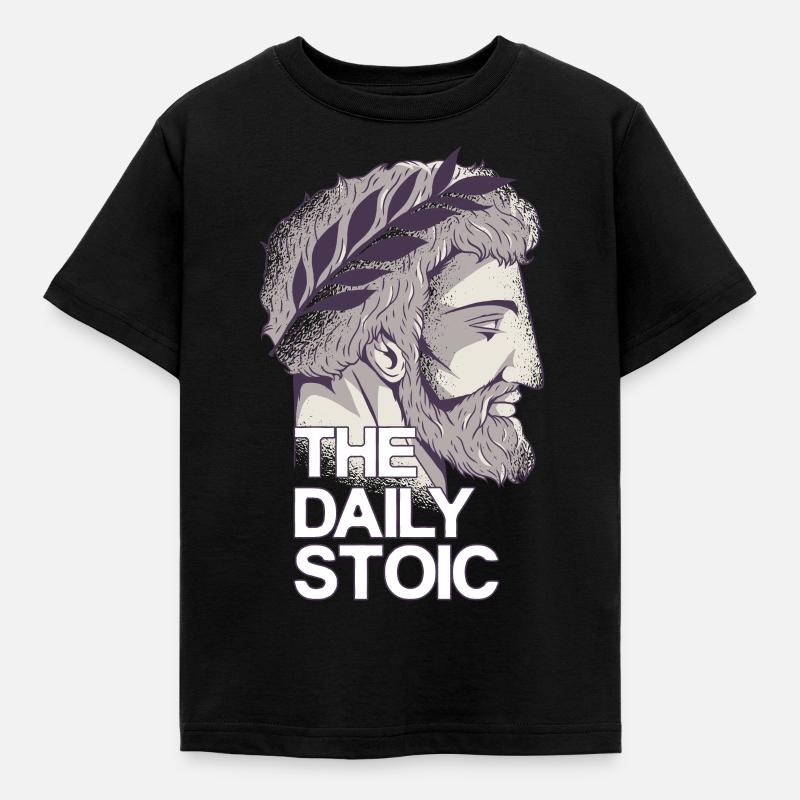 Marcus Aurelius | Le stoïque quotidien - T-shirt Enfant - noir