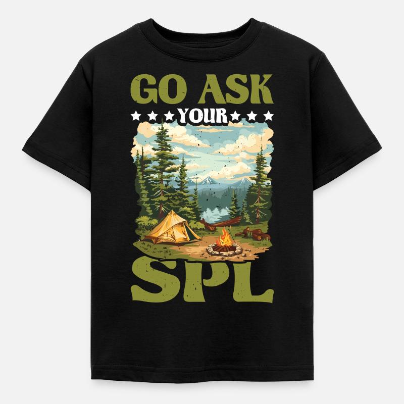 Go Ask Your Spl 24 - Kids' T-Shirt - black