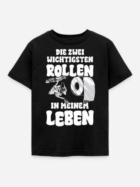 Die zwei wichtigsten Rollen in meinem Leben - Kinder T-Shirt - Schwarz