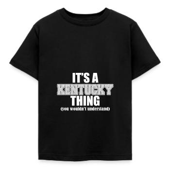 ITS A KENTUCKY THING - Kinder T-Shirt - Schwarz - Vorne - AI Model Kid Female (0cm)