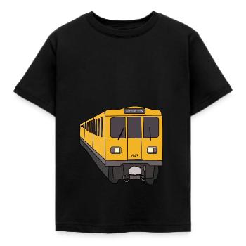 U1 U-Bahn - Kinder T-Shirt - Schwarz - Vorne - AI Model Kid Female (0cm)