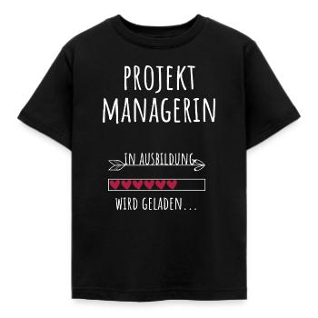 Projektmanagerin Projektmanagement Studium Beruf - Kinder T-Shirt - Schwarz - Vorne - AI Model Kid Female (0cm)
