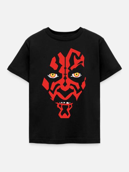 Star Wars Rotes Sith-Gesicht - Kinder T-Shirt - Schwarz