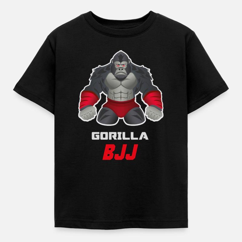 Conception de bêtes grappinantes de BJJ gorille - T-shirt Enfant - noir