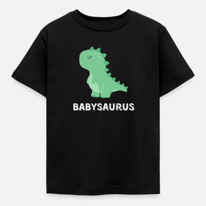 Babysaurus - Kinder T-Shirt - Schwarz