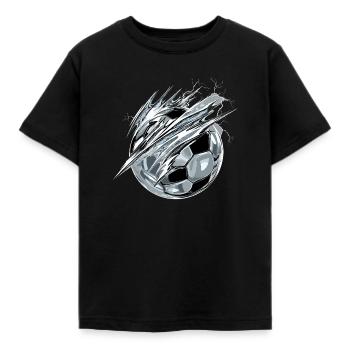 Ball Fußball Soccer Jugendfußball Trainer Geschenk - Kinder T-Shirt - Schwarz - Vorne - AI Model Kid Female (0cm)