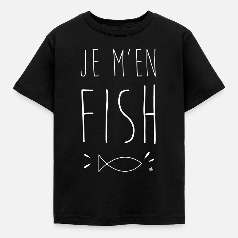 Je m’en fish - T-shirt Enfant - noir