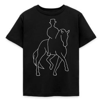 cavaliers de dressage - T-shirt Enfant - noir - Devant - AI Model Kid Female (0cm)