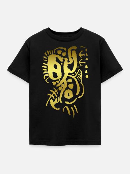 Maya Ornament - Kinder T-Shirt - Schwarz