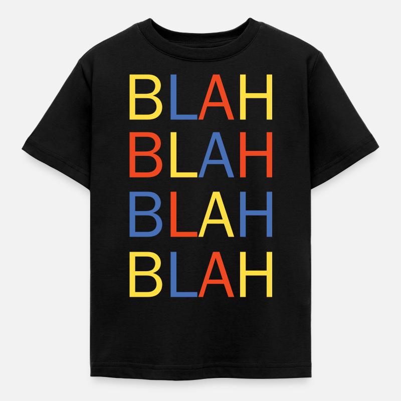 bla bla - T-shirt Enfant - noir