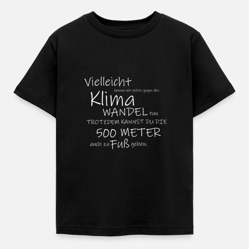 Klimawandel - Kinder T-Shirt - Schwarz