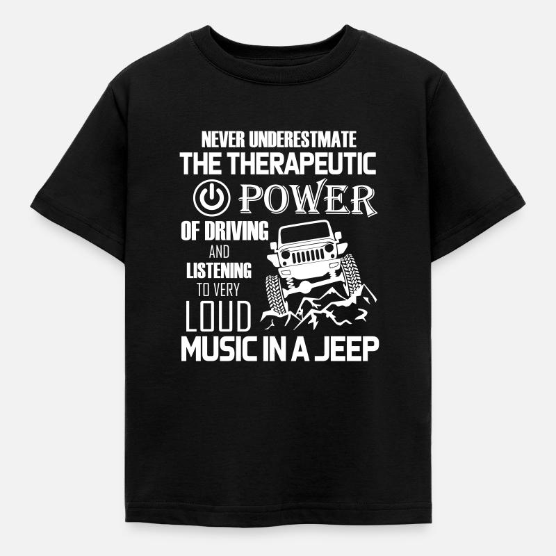 Jeeps Driver - Kinder T-Shirt - Schwarz