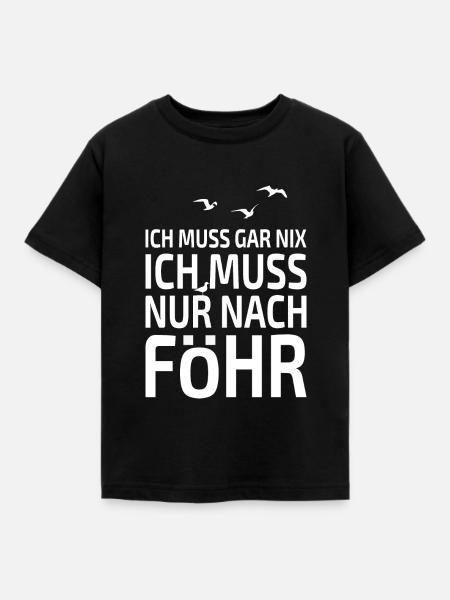 FÖHR lustiger Spruch Insel Föhr Nordsee Föhr Liebe - Kinder T-Shirt - Schwarz