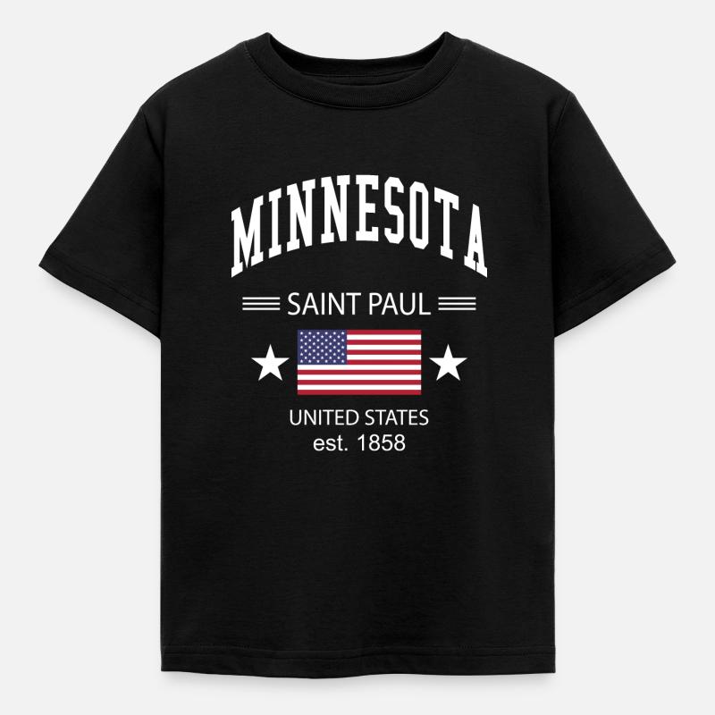 Minnesota - T-shirt Enfant - noir