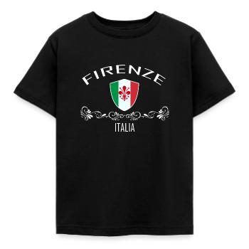 Florenz, Firenze - Kinder T-Shirt - Schwarz - Vorne - AI Model Kid Female (0cm)