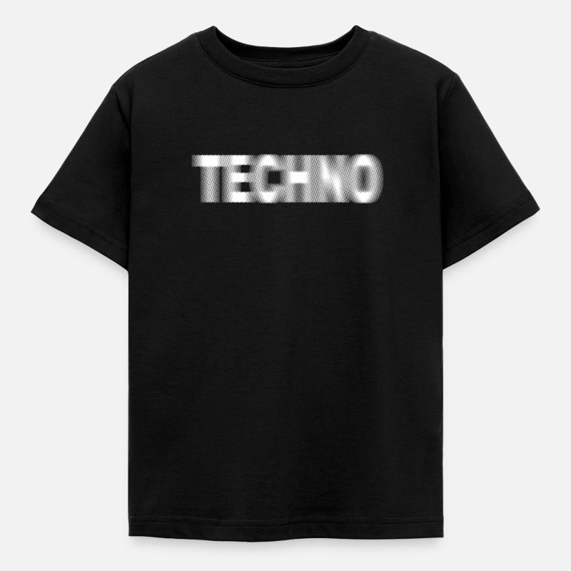 techno - T-shirt Enfant - noir