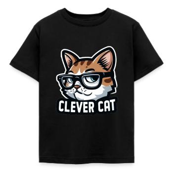 CHAT MALIN - T-shirt Enfant - noir - Devant - AI Model Kid Female (0cm)