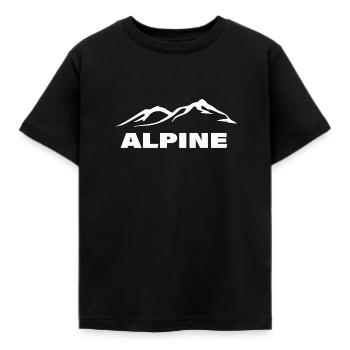 ALPINE - Kids' T-Shirt - black - Front - AI Model Kid Female (0cm)