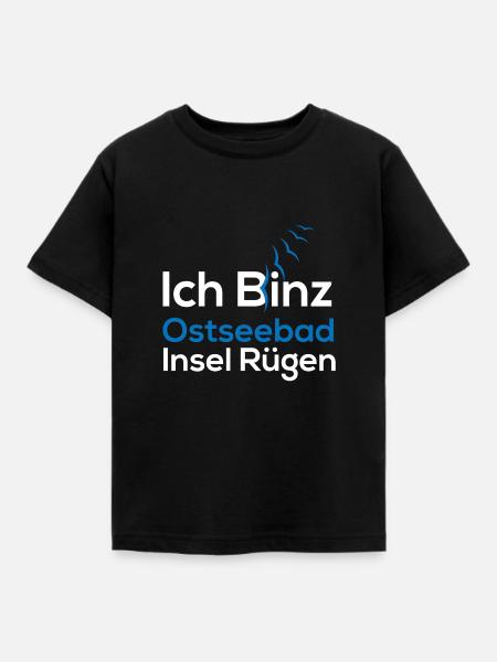 Ich Binz (Rügen-Edition) - Kinder T-Shirt - Schwarz