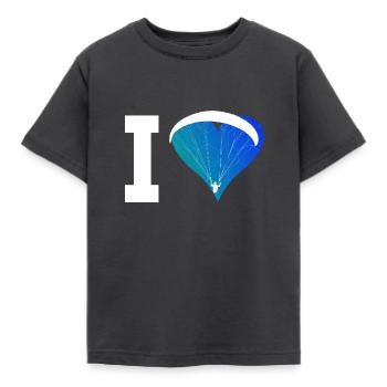 Paragleiter Gleitschirmfliegen Parapente - T-shirt Enfant - charbon - Devant - AI Model Kid Female (0cm)