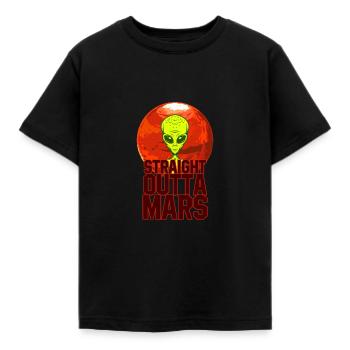 alien AREA 51 paleo-SETI Mars alien roswell - Kids' T-Shirt - black - Front - AI Model Kid Female (0cm)