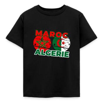 Maroc Algérie - T-shirt Enfant - noir - Devant - AI Model Kid Female (0cm)
