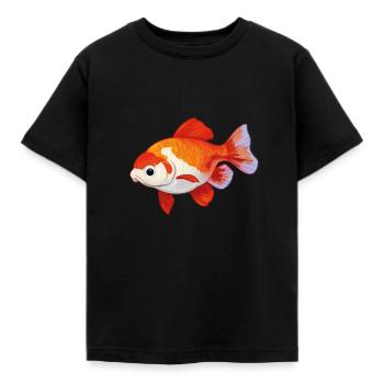 Goldfisch - Kinder T-Shirt - Schwarz - Vorne - AI Model Kid Female (0cm)