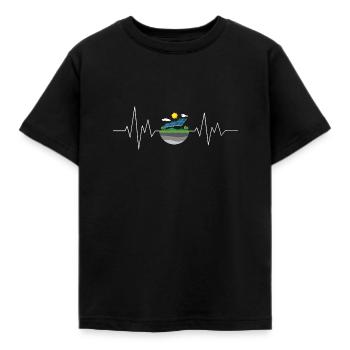 Balcon centrale solaire énergie cardiaque - T-shirt Enfant - noir - Devant - AI Model Kid Female (0cm)