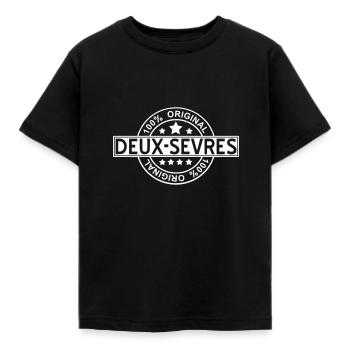 two-Sèvres - Kids' T-Shirt - black - Front - AI Model Kid Female (0cm)