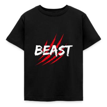 BEAST - chat sauvage - T-shirt Enfant - noir - Devant - AI Model Kid Female (0cm)