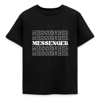 Messenger Courier Delivery Person Letter Carrier - Kids' T-Shirt - black - Front - AI Model Kid Female (0cm)