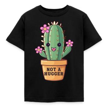 Pas un câlin - T-shirt Enfant - noir - Devant - AI Model Kid Female (0cm)