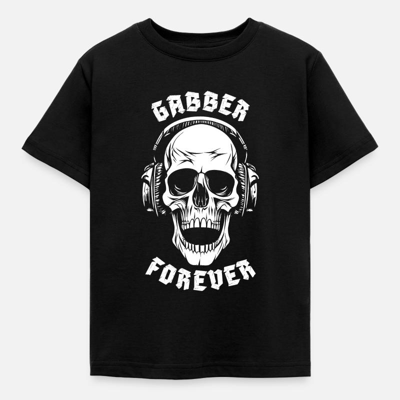 GABBER FOREVER - Kinder T-Shirt - Schwarz