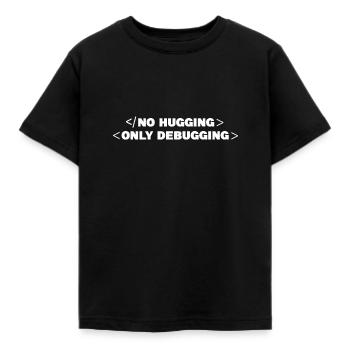 Funny computer scientist saying programmer - Kids' T-Shirt - black - Front - AI Model Kid Female (0cm)