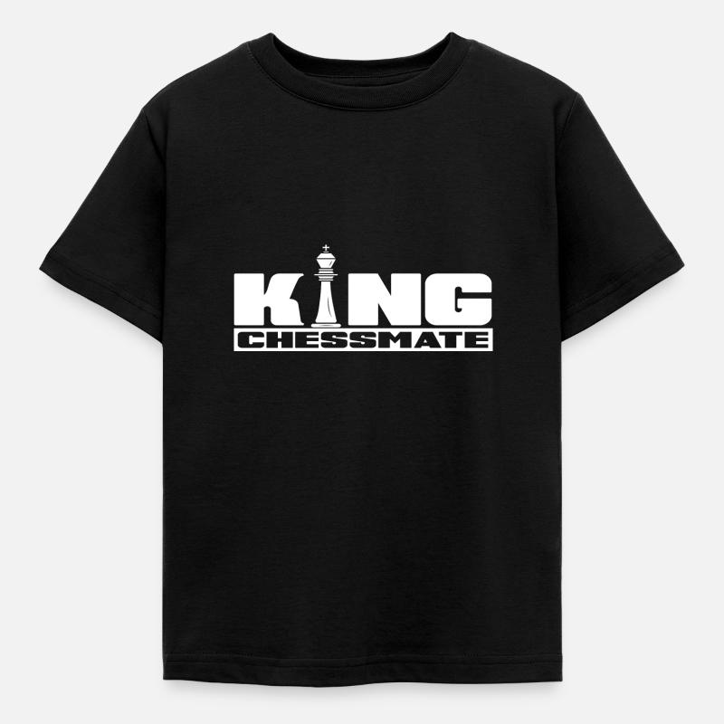 Chess Checkmate Chess player is chess king - Kids' T-Shirt - black