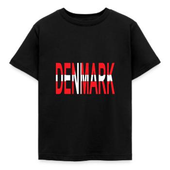 Denmark - Kids' T-Shirt - black - Front - AI Model Kid Female (0cm)