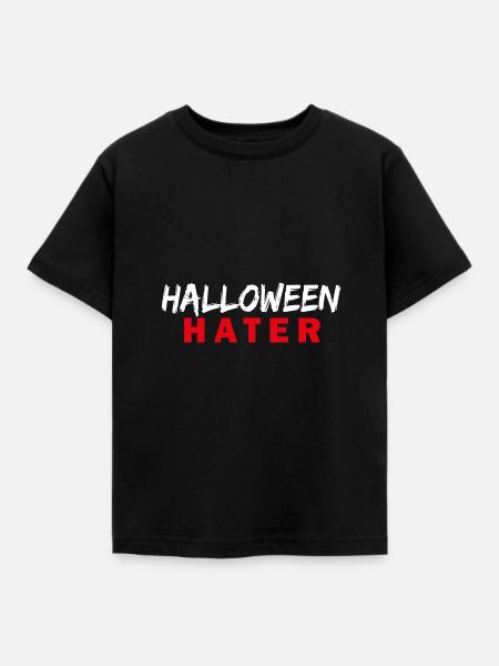 HALLOWEEN Hater - Kinder T-Shirt - Schwarz