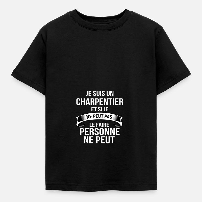 Charpentier - T-shirt Enfant - noir