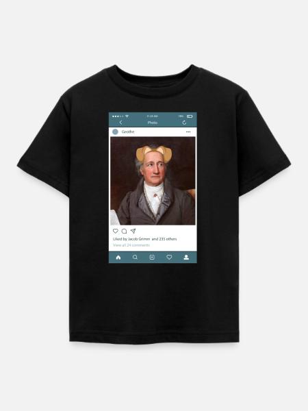 Cool Story "Geothe" - Kinder T-Shirt - Schwarz