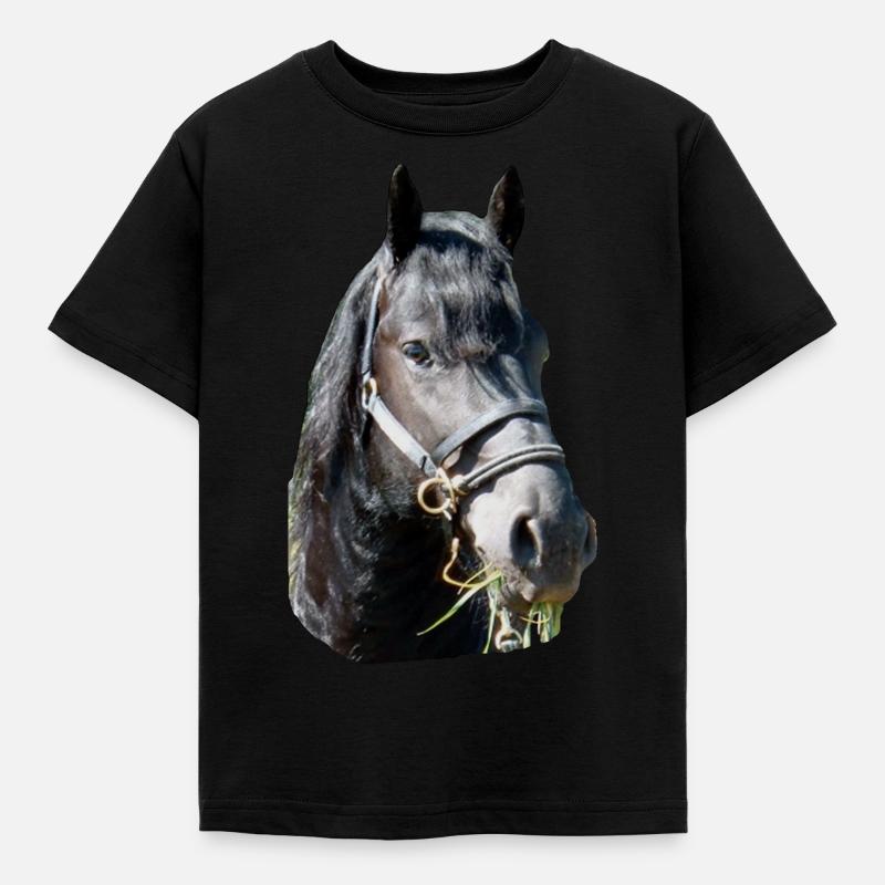Friese Kopf - Kinder T-Shirt - Schwarz