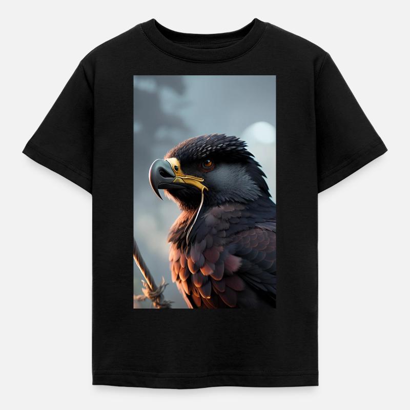 Eagle - Kids' T-Shirt - black