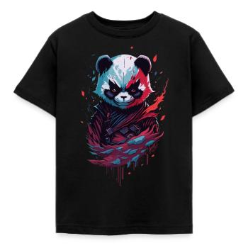 Panda Ninja Dark Dark Fantasy - T-shirt Enfant - noir - Devant - AI Model Kid Female (0cm)
