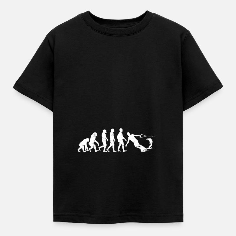 wakeboarder evolution wakeboard gift water - Kids' T-Shirt - black