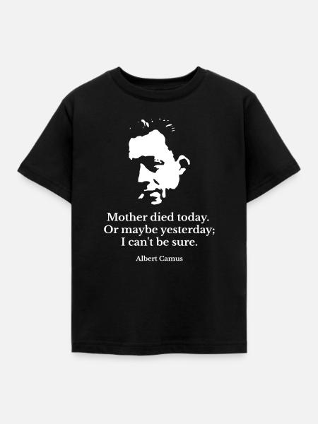 Zitat von Albert Camus Stranger - Kinder T-Shirt - Schwarz