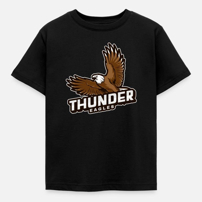 Flying Eagle - Kinder T-Shirt - Schwarz